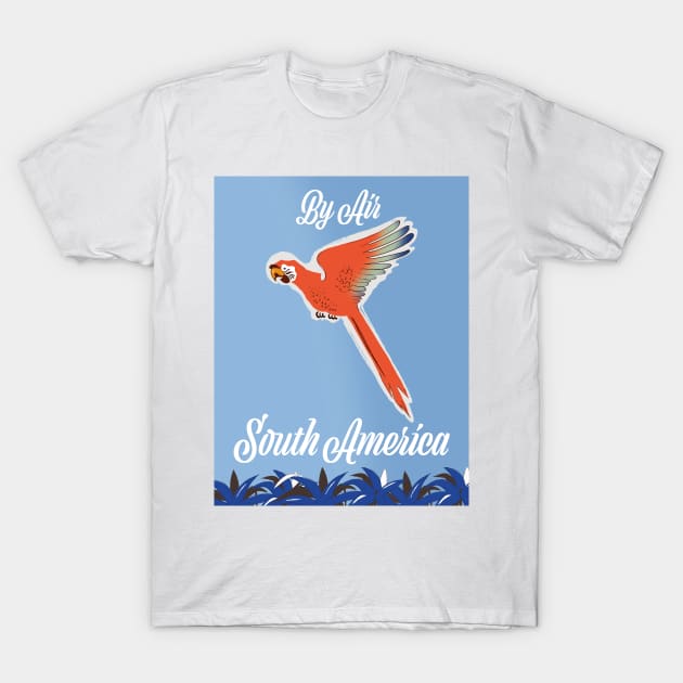 South America travel poster T-Shirt by nickemporium1